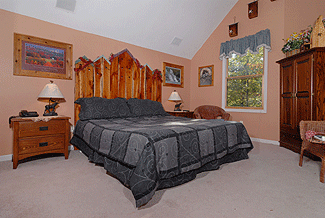 king size bed in the 