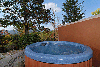 private hot tub with a view
