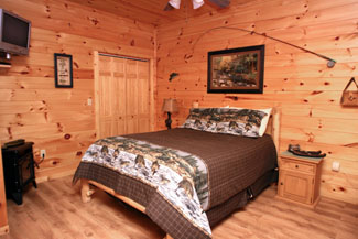 Pigeon Forge 2 bedroom cabin rental featuring gameroom