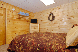 Western bedroom with TV