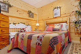 Country style bedroom with charming settee