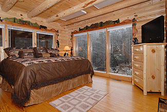 Master bedroom with king bed