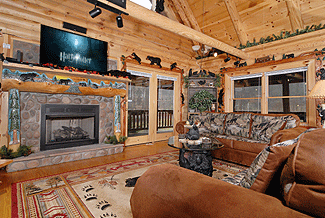 Lots of windows in the living room