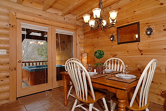 kitchen dining area that seats four