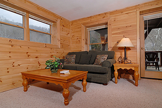 pigeon forge cabin gas fireplace