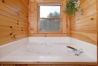 cabin with large whirlpool