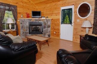 pigeon forge cabin living room