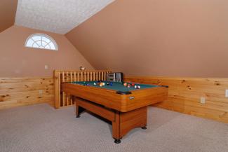 loft area with pool table