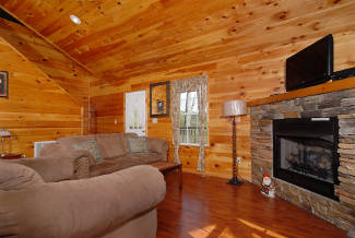 pigeon forge cabin with flatscreen tv
