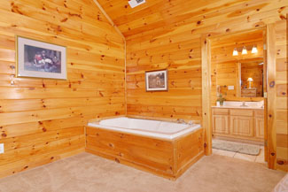 Pigeon Forge Cabin Indoor Whirlpool