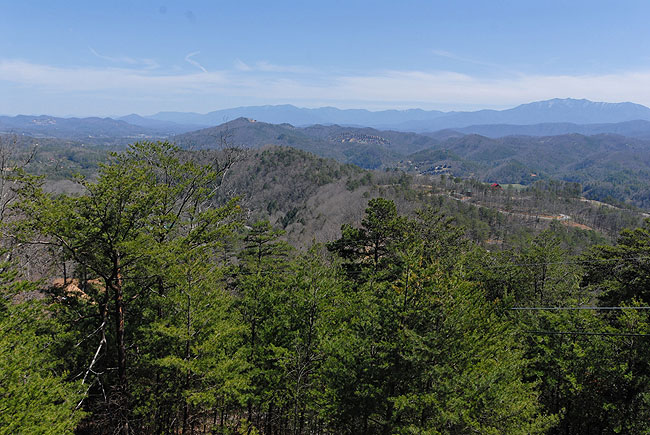 Oh My !!  The views are just spectacular from the Bear Hyde cabin on Bluff Mountain