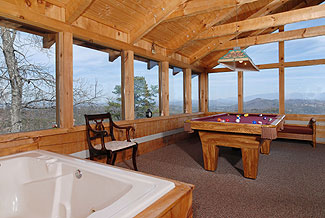 And a 2 person whirlpool tub in the loft game room, too...   How cool is that ?