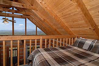 Check out the views from the loft bedroom