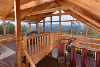 Pigeon Forge Cabin Rental One Bedroom Mountain View