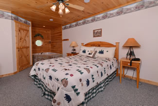 Pigeon Forge Four Bedroom Chalet Rental with a Master Suite on the main level