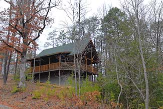 Secluded Pigeon Forge One Bedroom Plus Loft Cabin Rental with Hot Tub
