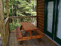 A picnic table for dining al fresco - Bar B Que anyone ??