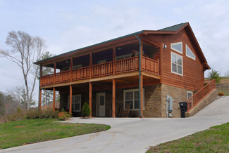 secluded pigeon forge chalet