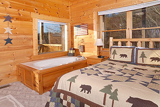 Tennessee Vacation Cabin Rental with Indoor Whirlpool