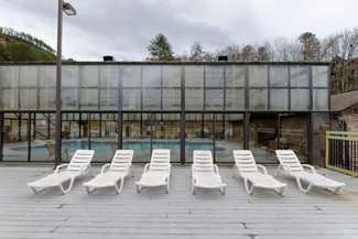 Outdoor Swimming Pool area with deck seating
