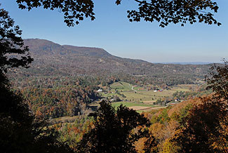 smoky mountain valley view