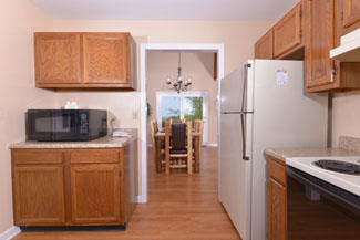 open area dining room