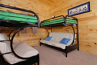 cabin with bunk beds