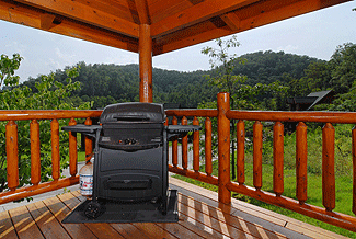 pigeon forge cabin with gas grill