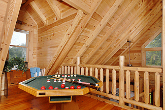 gameroom with bumper pool table