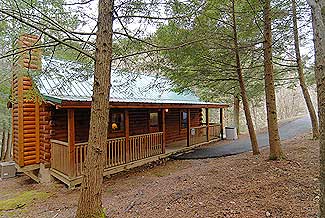 Pigeon Forge Vacation One Bedroom Cabin Rental with Fireside Chalets