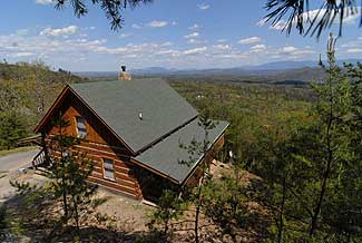 Private yet overlooking one of the best views in the Smokies