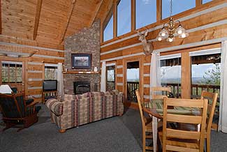 Living and dining room together makes for one GREAT room