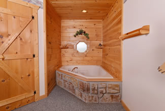 Pigeon Forge Four Bedroom Cabin Rental Master Suite Cabin Rental