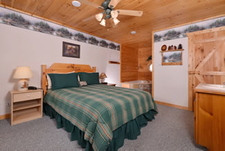 Pigeon Forge Four Bedroom Cabin Rental Master Suite Cabin Rental