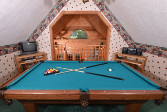 Pigeon Forge Cabin Rental Pool Table