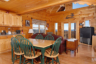 Pigeon Forge Vacation Cabin Rental Kitchen