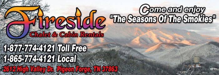 Fireside Chalets and Cabin Rentals in Pigeon Forge Tennessee offers so many ways to enjoy the "Seasons of the Smokies"