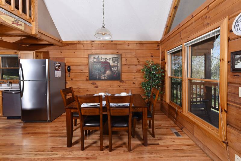 Pigeon One Bedroom Plus Loft Cabin Rental Pool Table Foosball