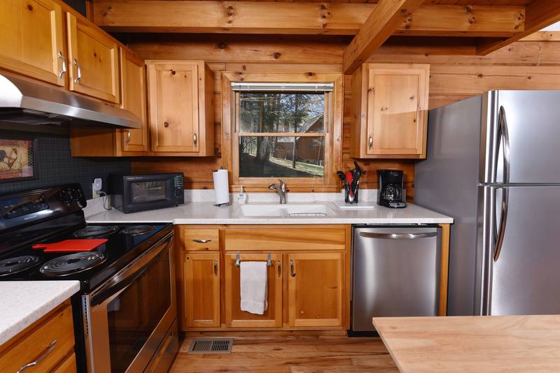 Pigeon One Bedroom Plus Loft Cabin Rental Pool Table Foosball