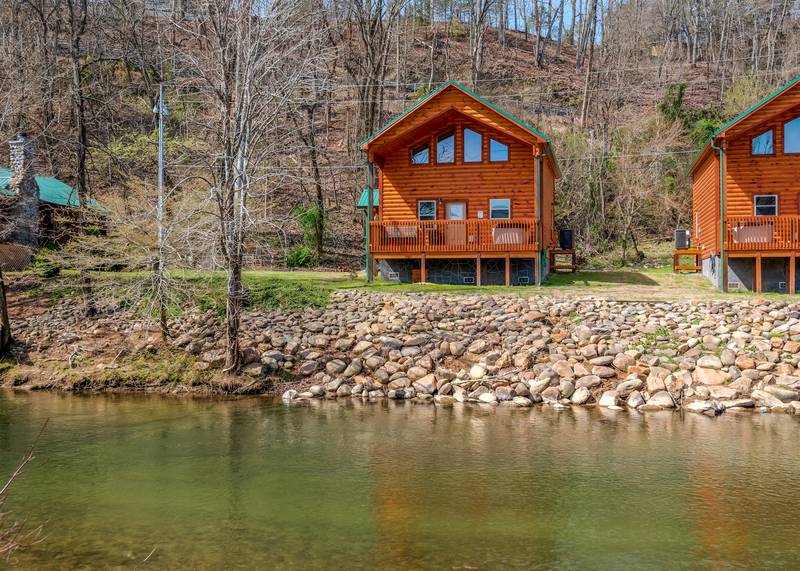 Lighthouse Harbor located on the shore of the Little Pigeon River