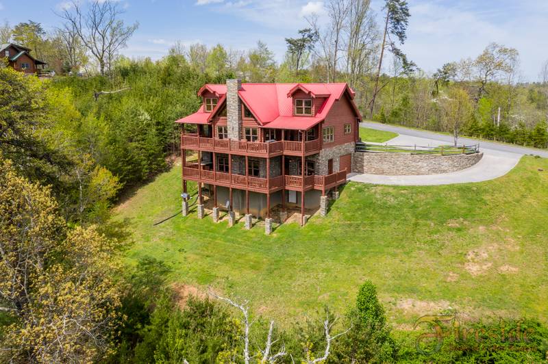 A Cabin of Dreams arial view