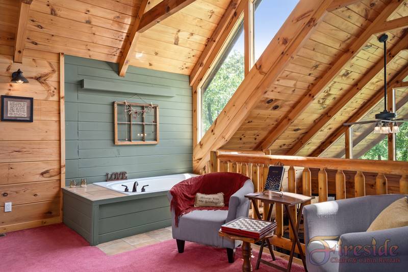 Pigeon Forge One Bedroom Cabin Rental Whirlpool Hot Tub Arcade