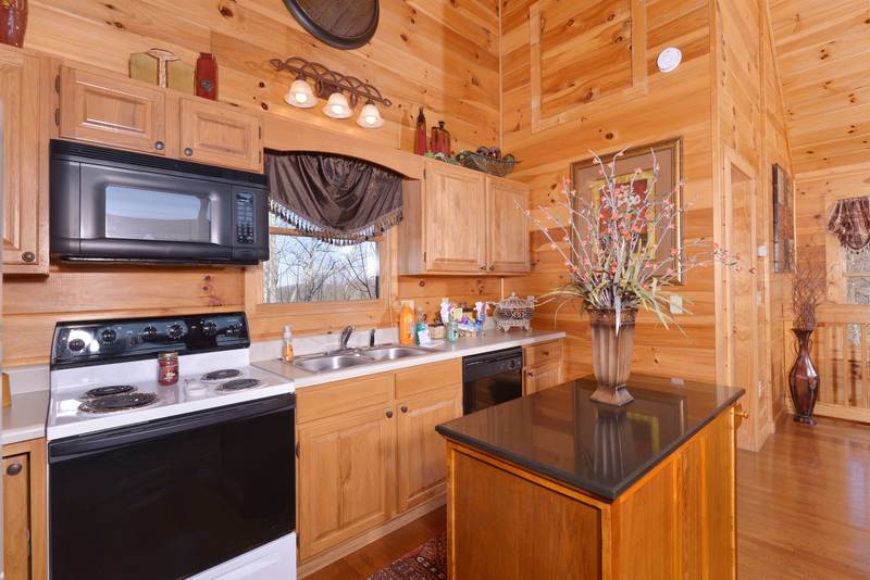 Pigeon Forge One Bedroom Cabin Rental Dishwasher