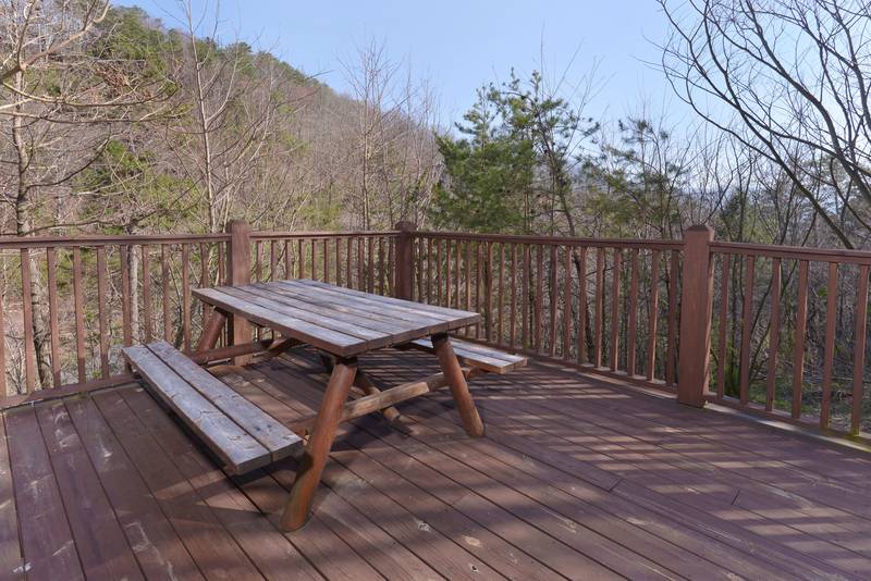 Smoky Mountain Cabin Rental Picnic Area