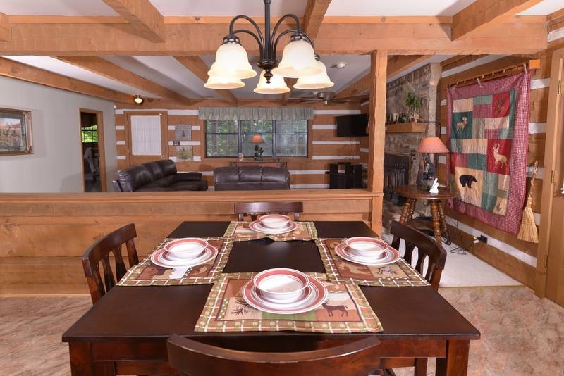 Pigeon Forge Cabin Rental Dinning Area