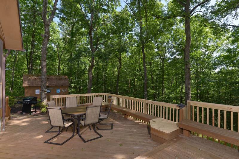 Pigeon Forge Cabin Rental Outdoor Serenity Deck 