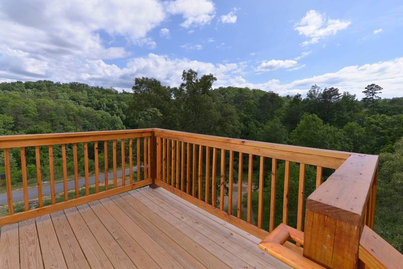 Enjoy the scenic view from this upper level deck