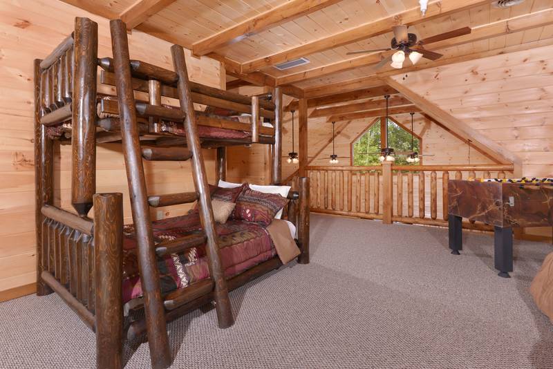 This Pigeon Forge Cabin Rental Offers Bunk Beds