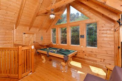 River Cabin upper level open loft
