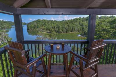 Smoke on the Water lake views from wraparound covered deck